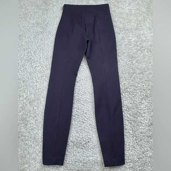 Good American The Boss Pant High Rise Navy Skinny with Zips. Ponte. Size 1 Small - Picture 3 of 14